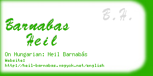 barnabas heil business card
